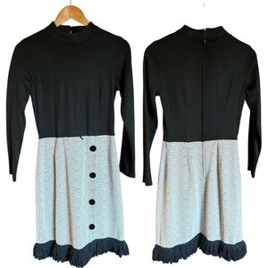 BAYBERRY vintage ‘60s belted midi knit dress